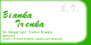 bianka trenka business card